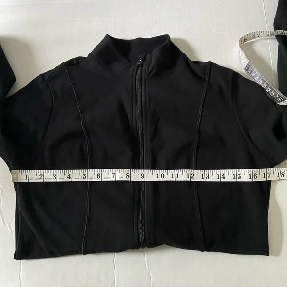 Soma Sport Black Workout Yoga Jacket Zip Up Size Medium Zip Pockets - Picture 15 of 16